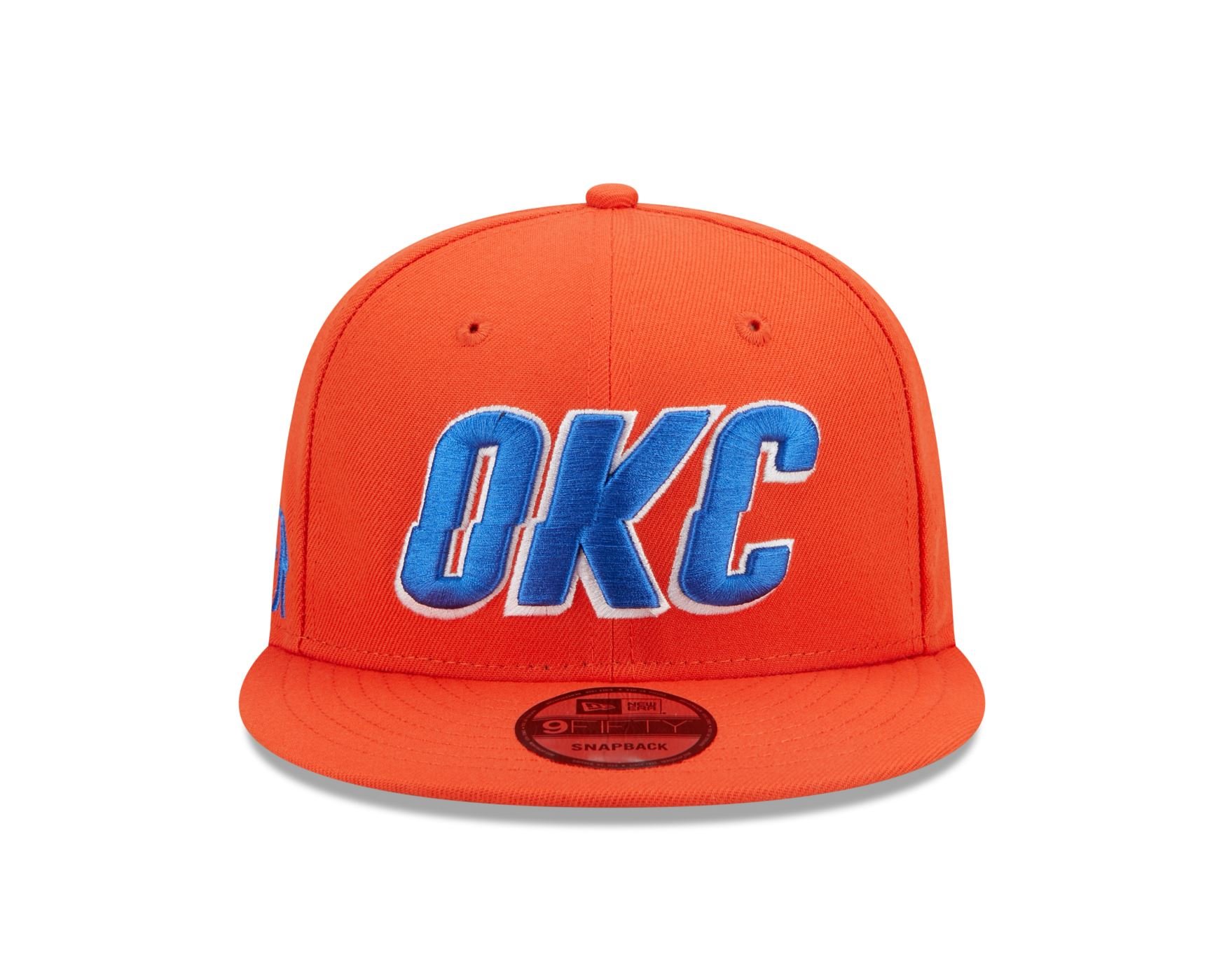 Bone New Era  9FIFTY  Oklahoma City Thunder NBA Laranja Laranja 2