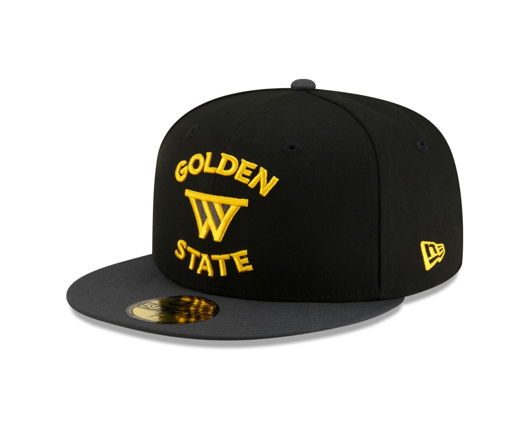 Bone New Era  59FIFTY Golden State Warriors NBA Preto