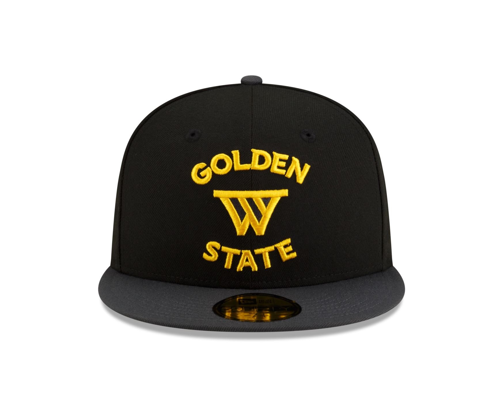 Bone New Era  59FIFTY Golden State Warriors NBA Preto Preto 2