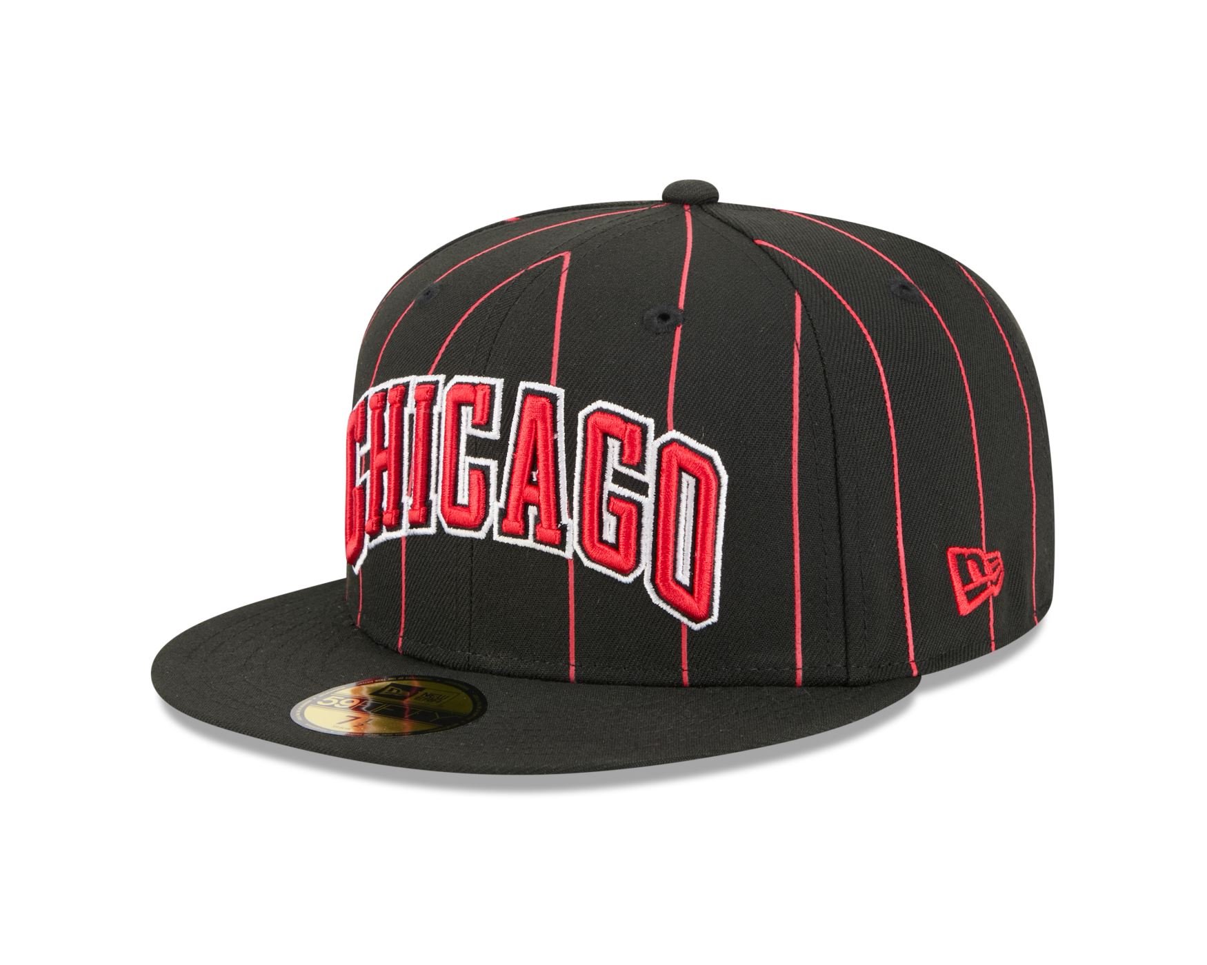 Bone New Era  59FIFTY Chicago Bulls NBA Preto