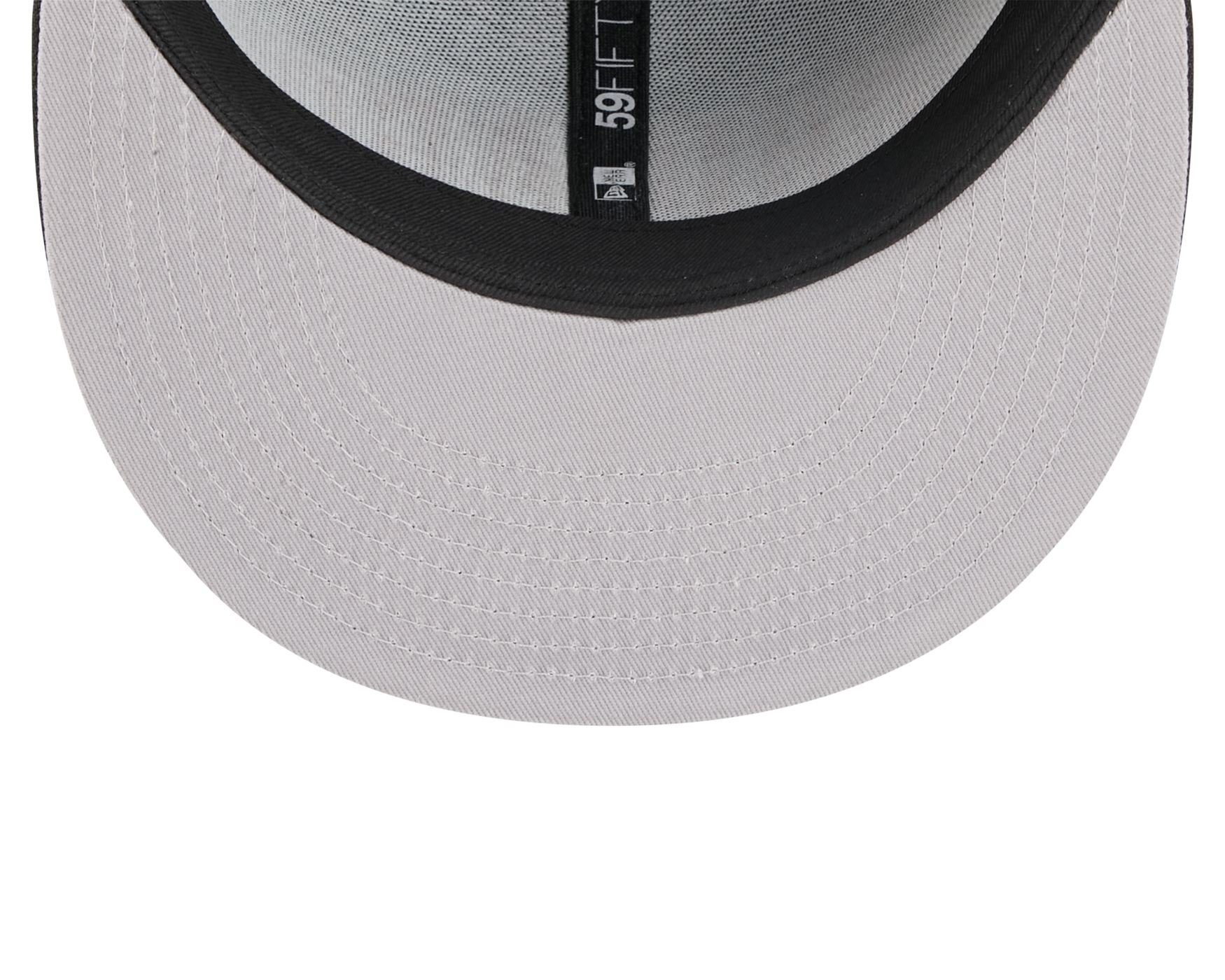 Bone New Era  59FIFTY Chicago Bulls NBA Preto Preto/Vermelho 5