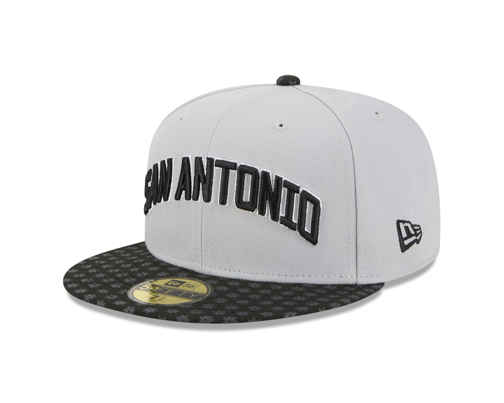 Bone New Era  59FIFTY San Antonio Spurs NBA Preto