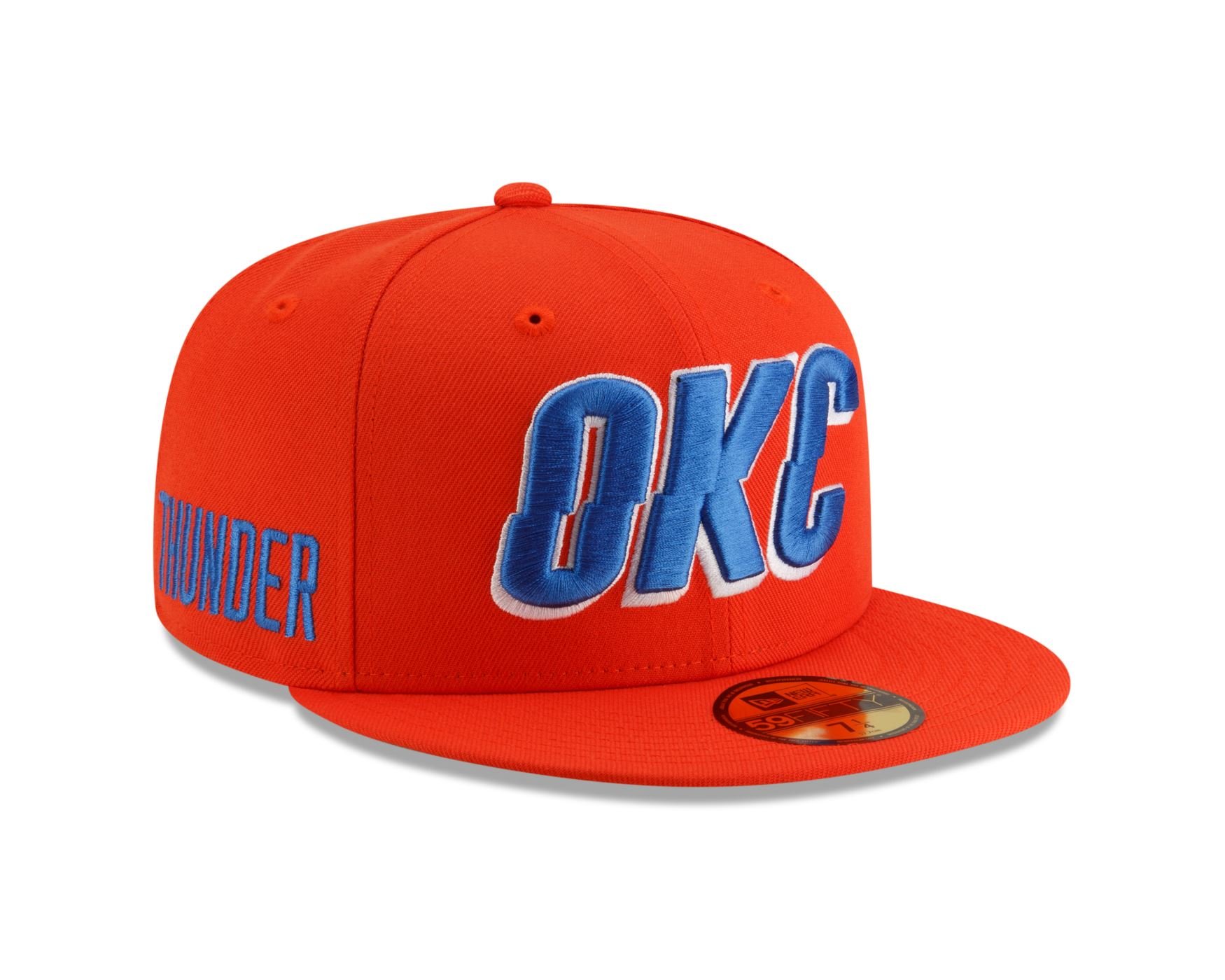 Bone New Era  59FIFTY Oklahoma City Thunder NBA Laranja Laranja 3