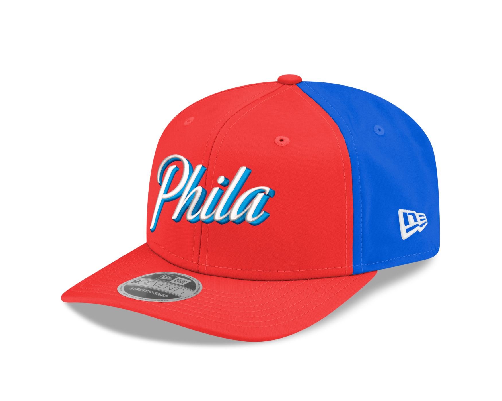 Bone New Era  9SEVENTY Strtch Snap  Philadelphia 76ers NBA Vermelho