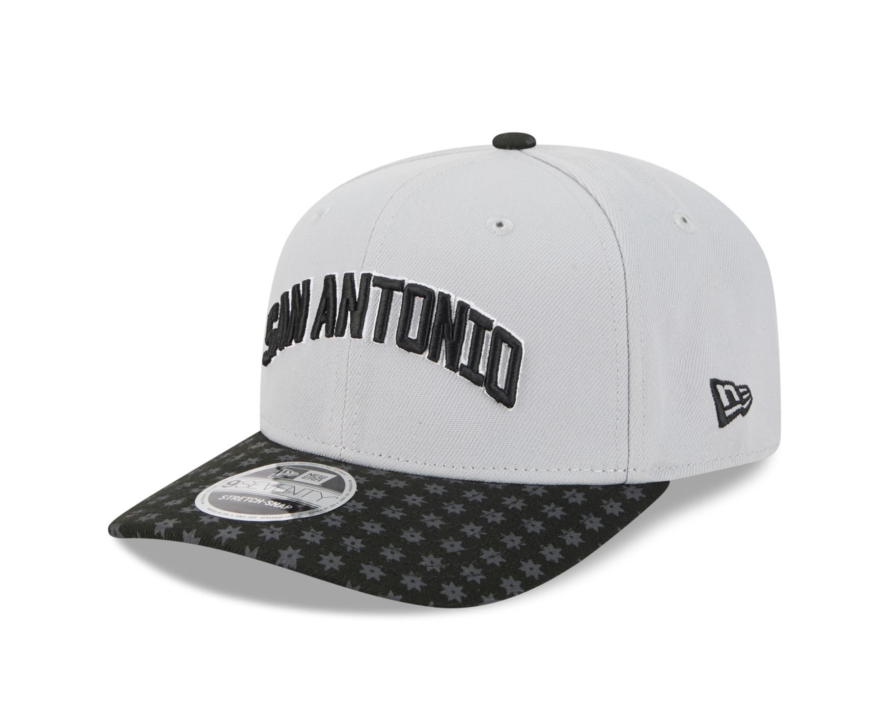 Bone New Era  9SEVENTY Strtch Snap  San Antonio Spurs NBA Preto