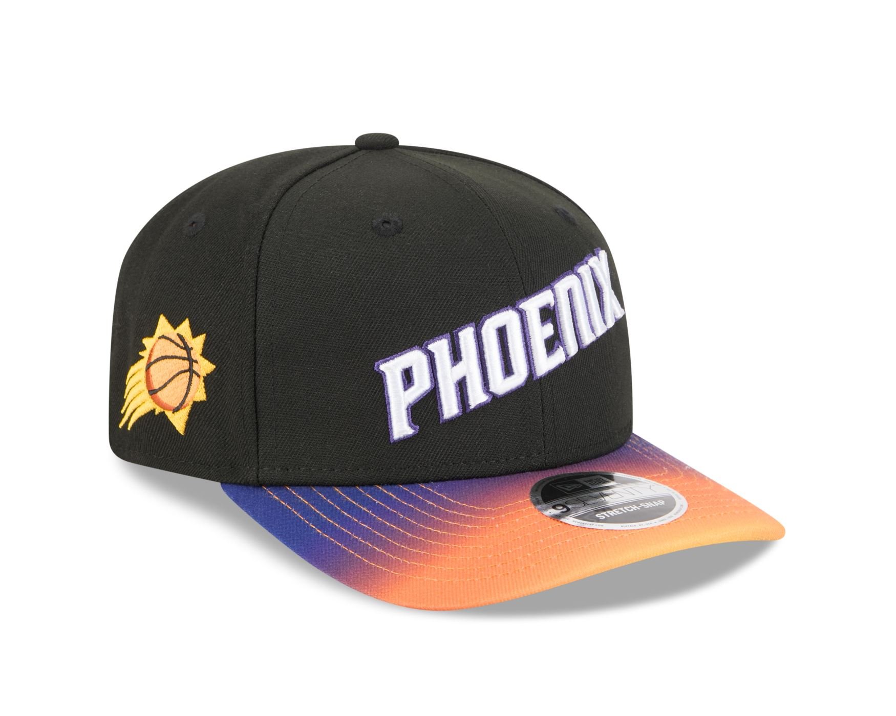 Bone New Era  9SEVENTY Strtch Snap  Phoenix Suns NBA Roxo Preto 3