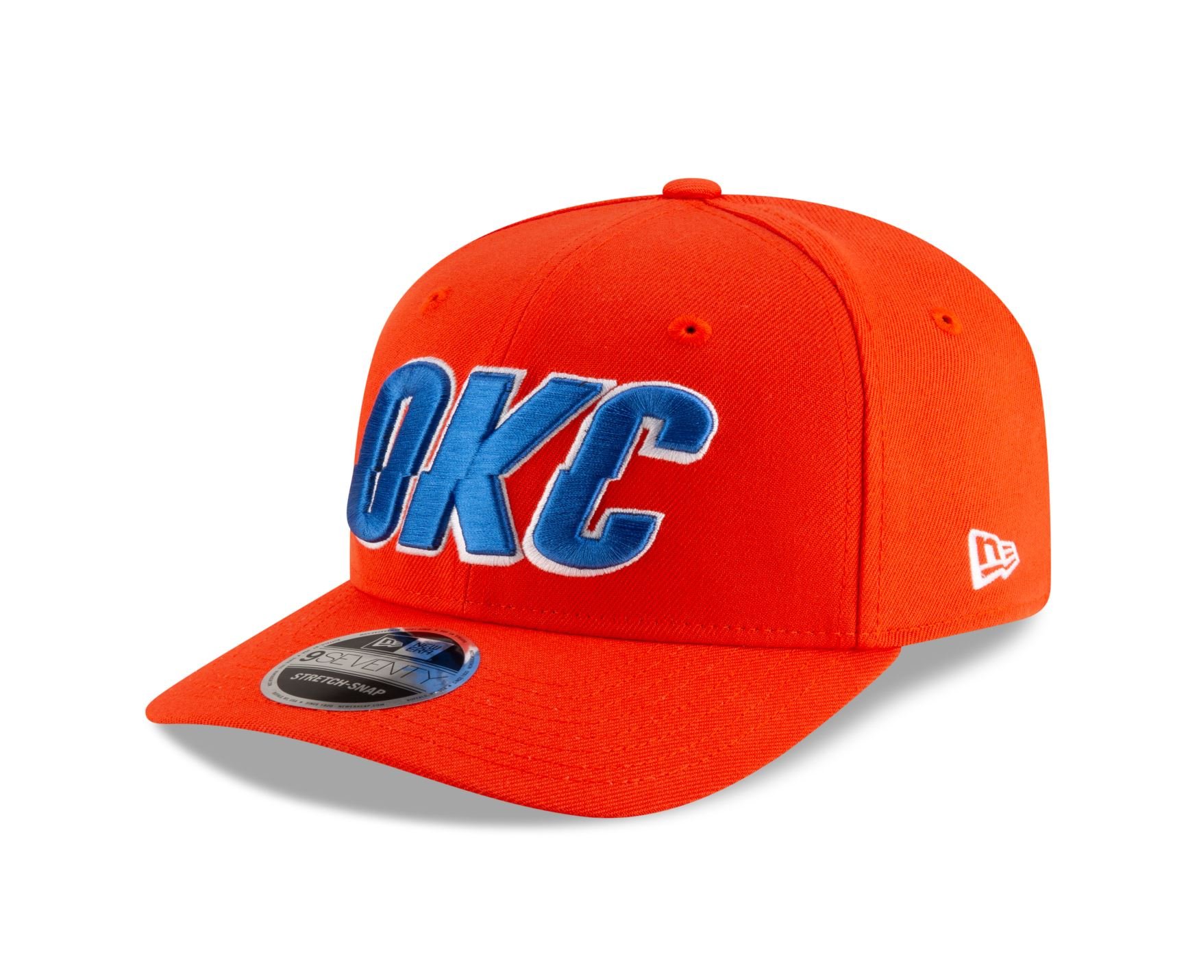 Bone New Era  9SEVENTY Strtch Snap  Oklahoma City Thunder NBA Laranja