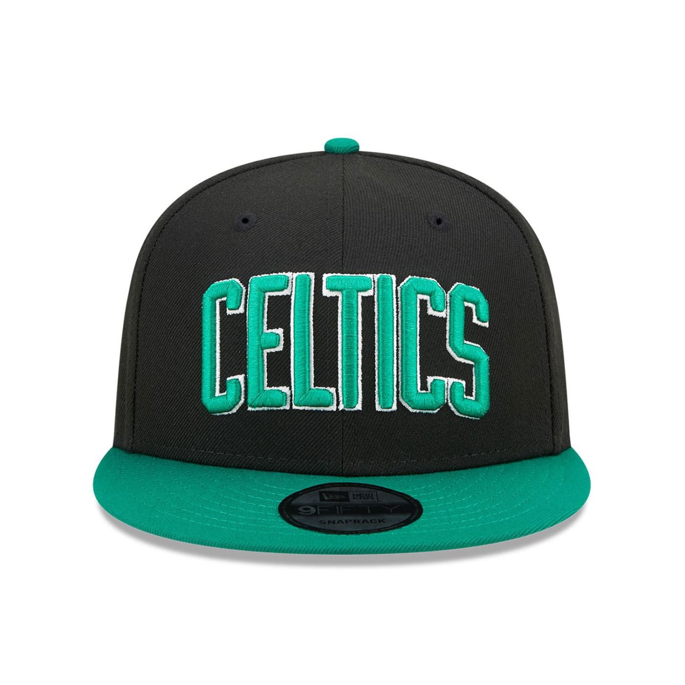 Bone New Era  9FIFTY  Boston Celtics NBA Preto Preto/Verde 2