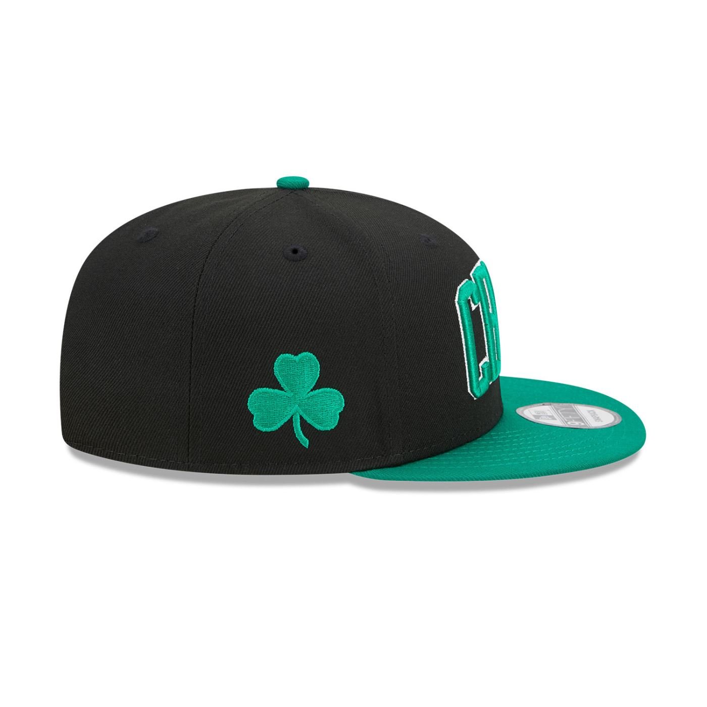 Bone New Era  9FIFTY  Boston Celtics NBA Preto Preto/Verde 4