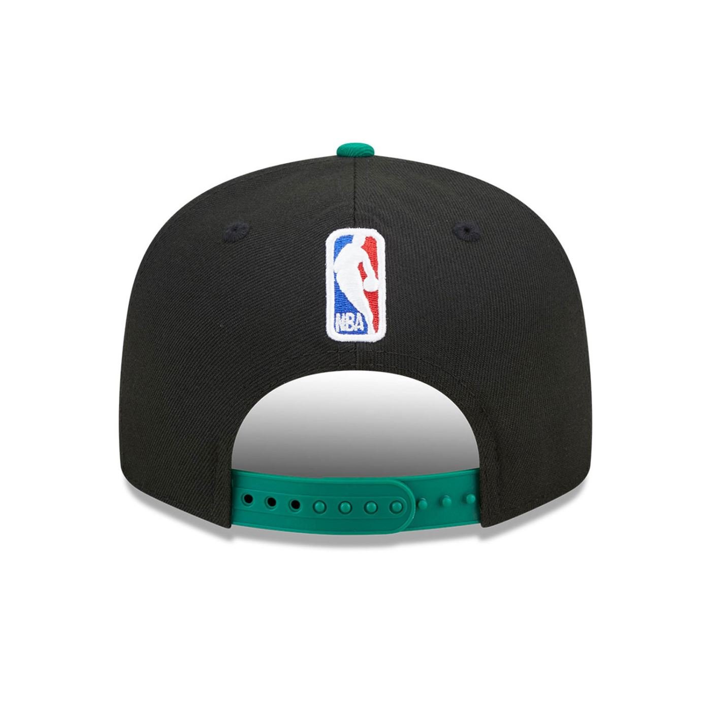 Bone New Era  9FIFTY  Boston Celtics NBA Preto Preto/Verde 5