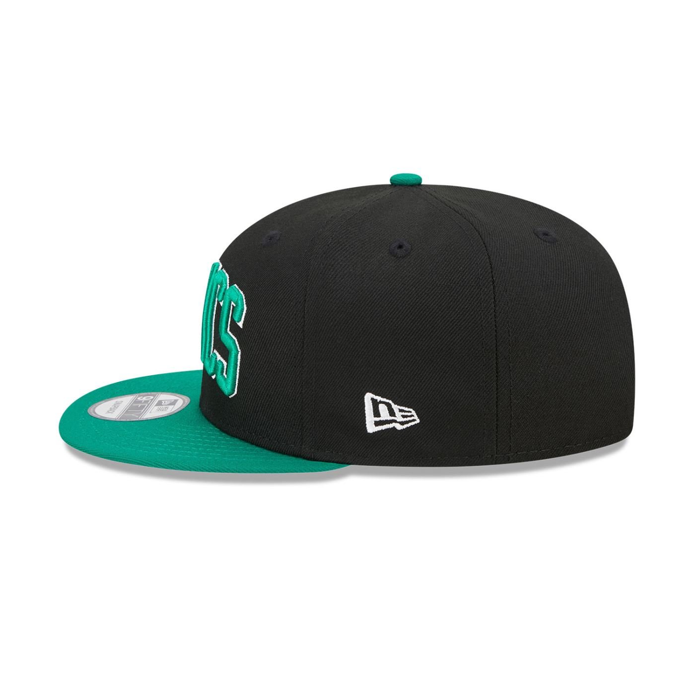 Bone New Era  9FIFTY  Boston Celtics NBA Preto Preto/Verde 6