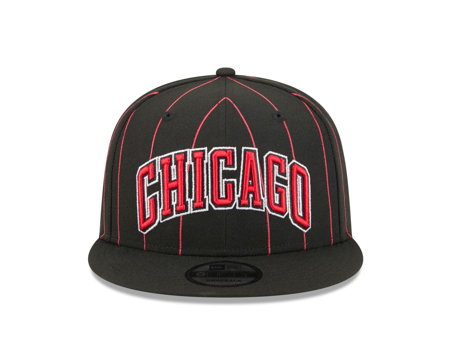 Bone New Era  9FIFTY  Chicago Bulls NBA Preto Preto/Vermelho 2