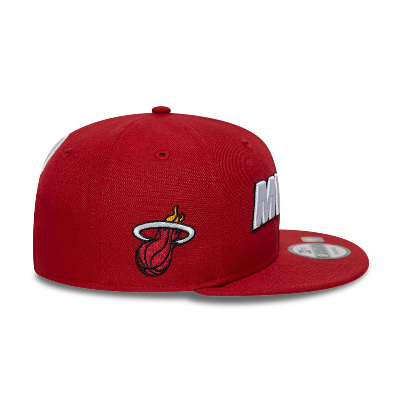 Bone New Era  9FIFTY  Miami Heat NBA Vermelho Vermelho 4