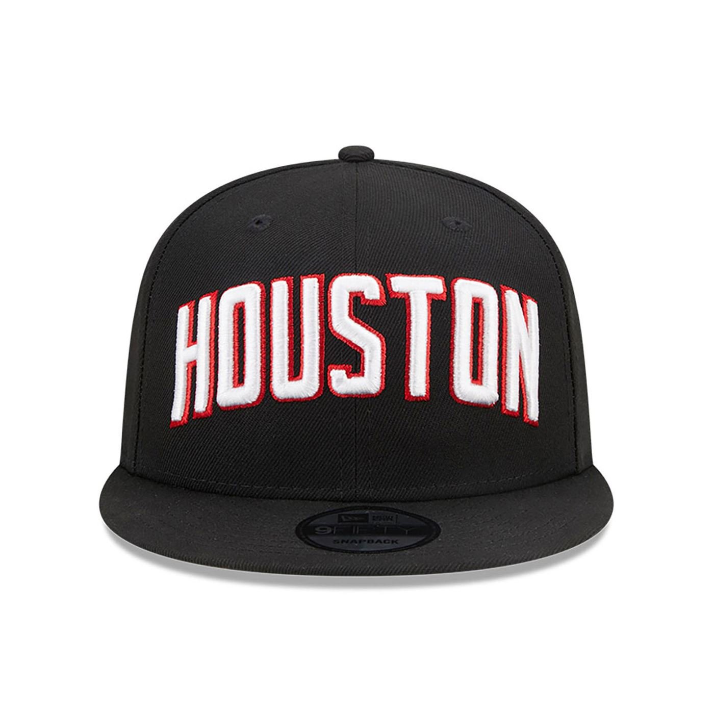 Bone New Era  9FIFTY  Houston Rockets NBA Preto Preto 2