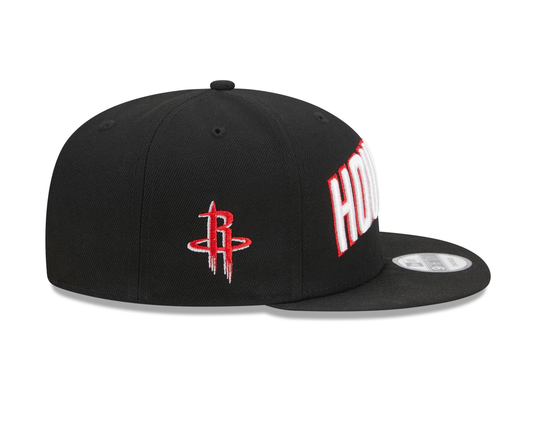 Bone New Era  9FIFTY  Houston Rockets NBA Preto Preto 4