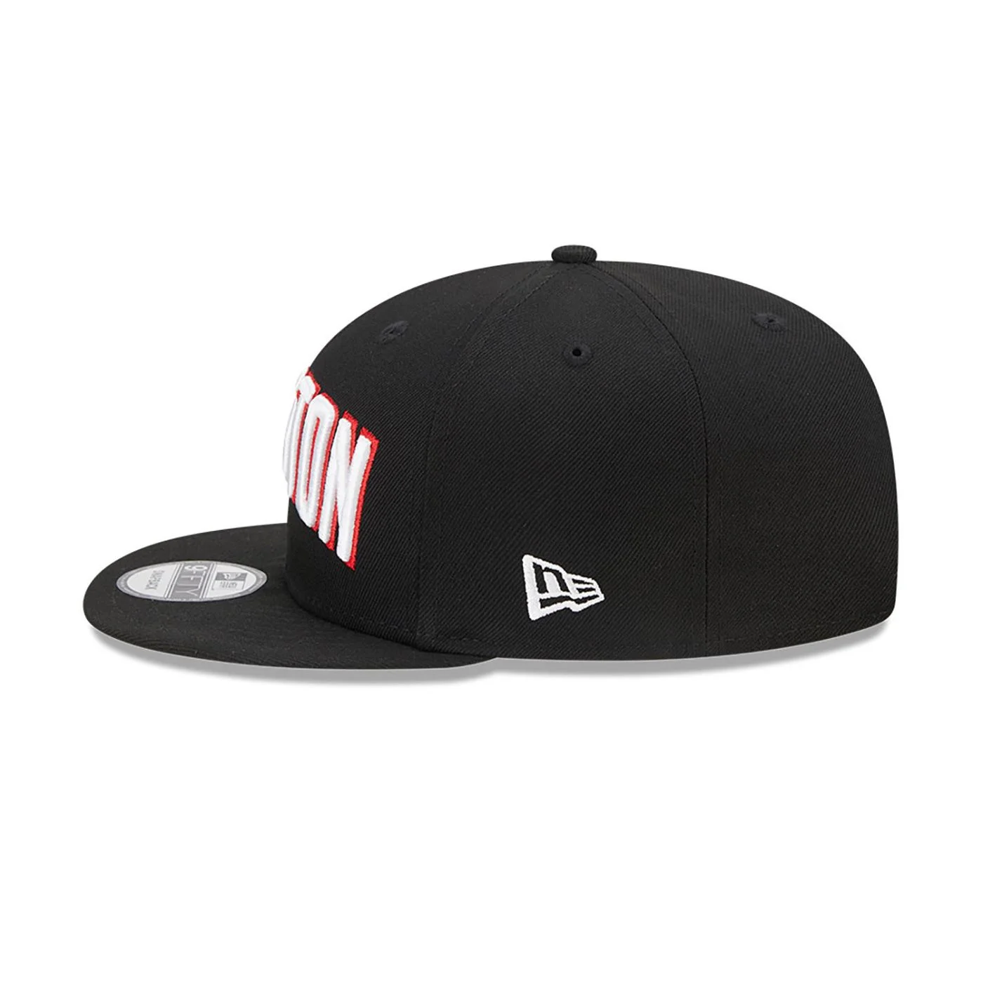 Bone New Era  9FIFTY  Houston Rockets NBA Preto Preto 6