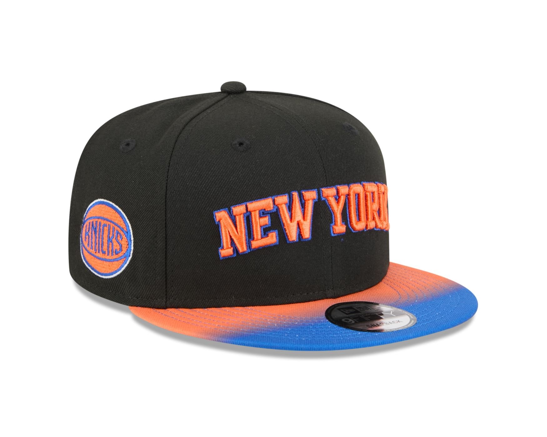 Bone New Era  9FIFTY  New York Knicks NBA Azul Preto 3