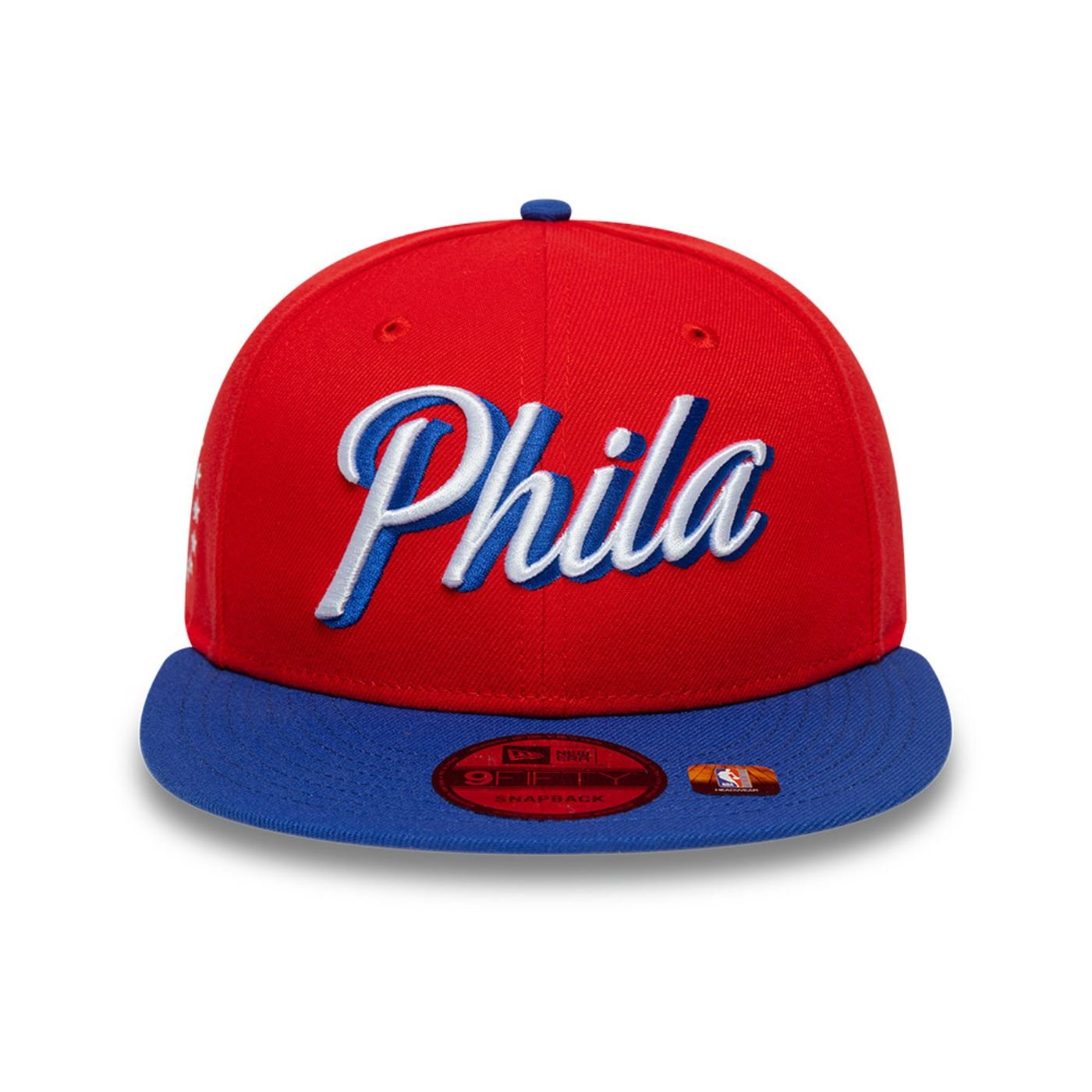 Bone New Era  9FIFTY  Philadelphia 76ers NBA Vermelho Vermelho/Azul 2