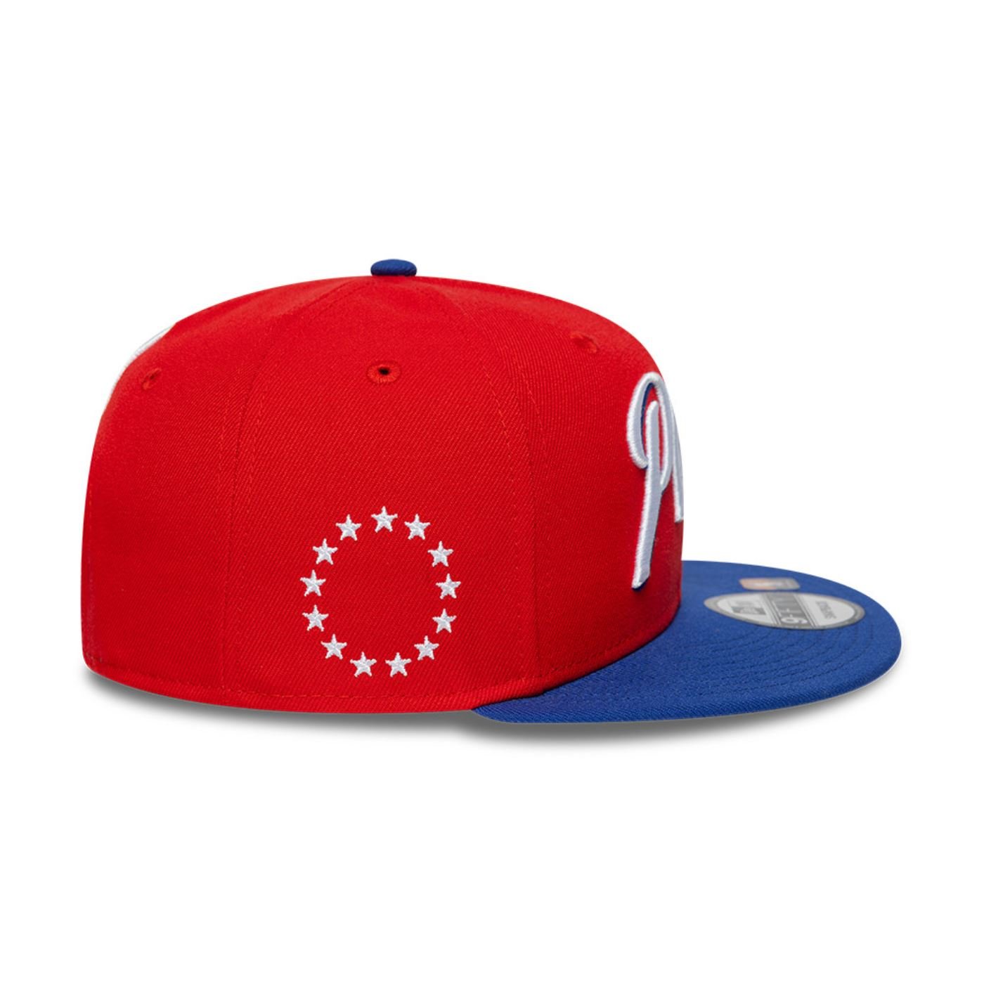 Bone New Era  9FIFTY  Philadelphia 76ers NBA Vermelho Vermelho/Azul 4