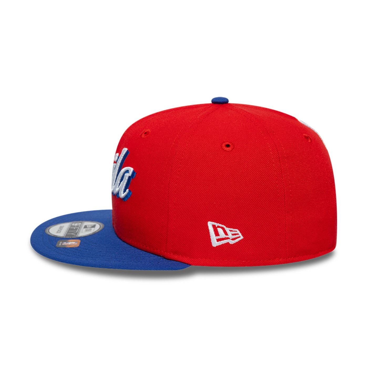 Bone New Era  9FIFTY  Philadelphia 76ers NBA Vermelho Vermelho/Azul 6