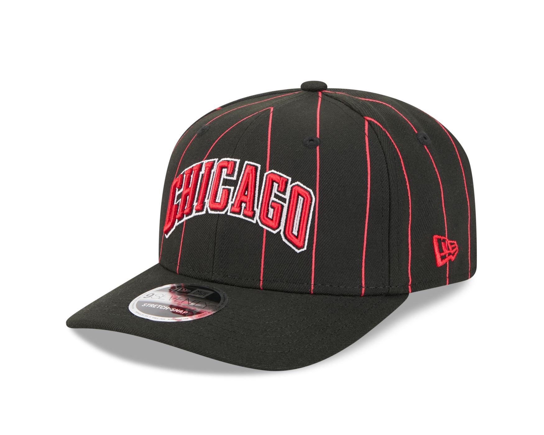 Bone New Era  9SEVENTY Strtch Snap  Chicago Bulls NBA Preto