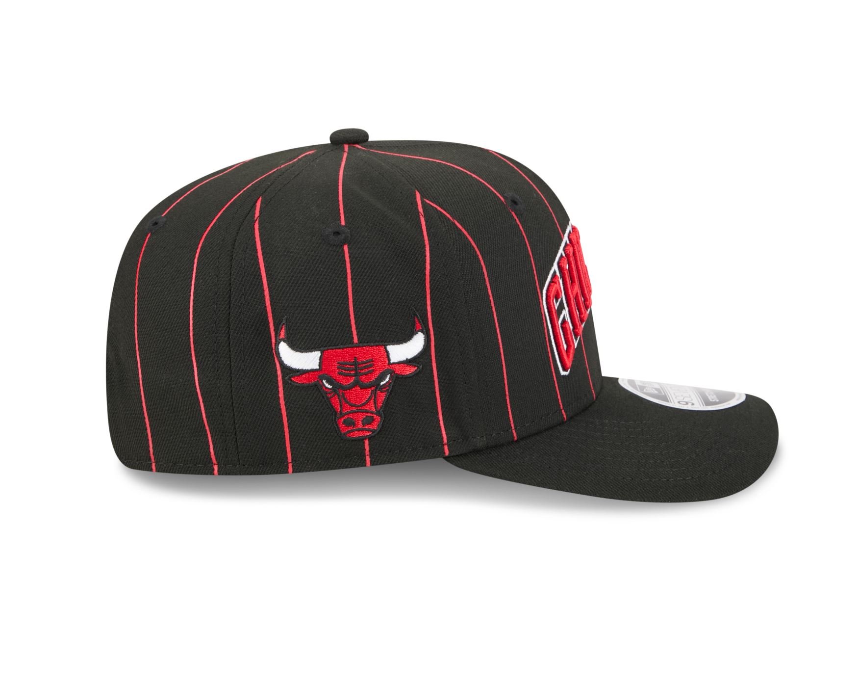 Bone New Era  9SEVENTY Strtch Snap  Chicago Bulls NBA Preto Preto/Vermelho 4