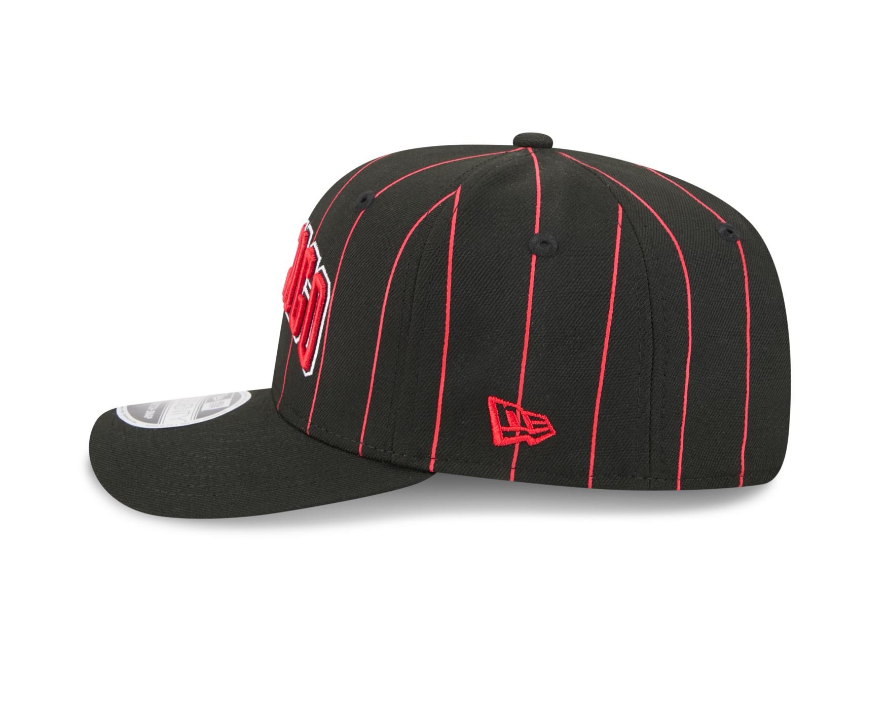 Bone New Era  9SEVENTY Strtch Snap  Chicago Bulls NBA Preto Preto/Vermelho 7