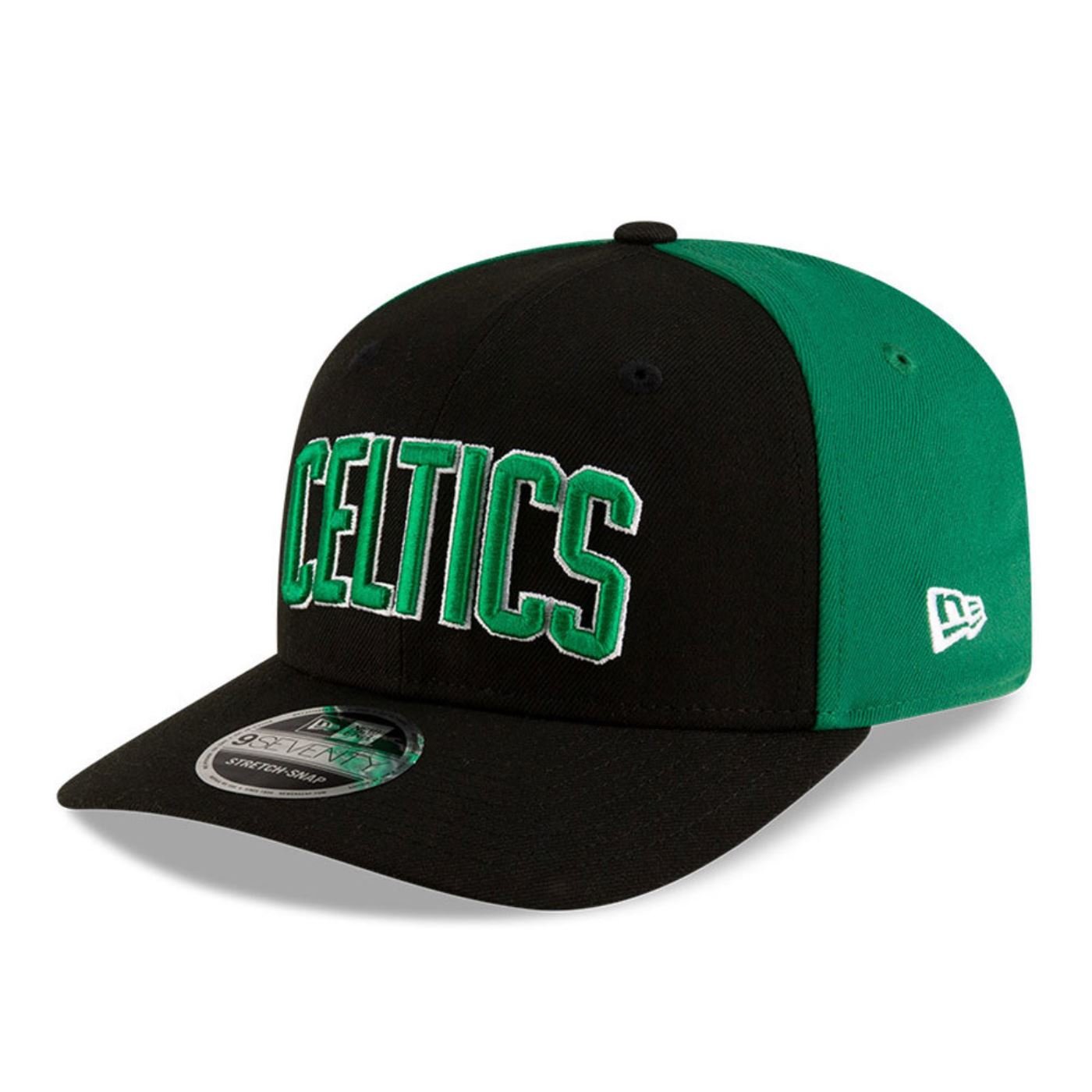 Bone New Era  9SEVENTY Strtch Snap  Boston Celtics NBA Preto