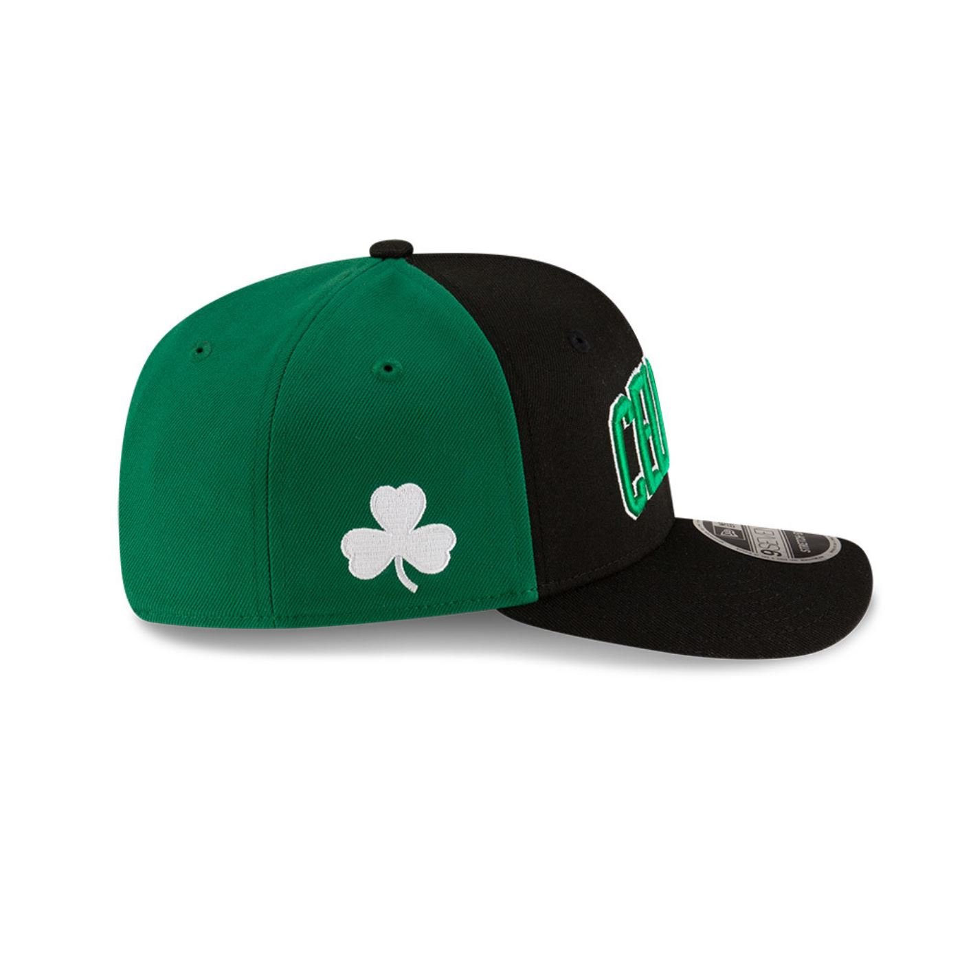 Bone New Era  9SEVENTY Strtch Snap  Boston Celtics NBA Preto Preto/Verde 4