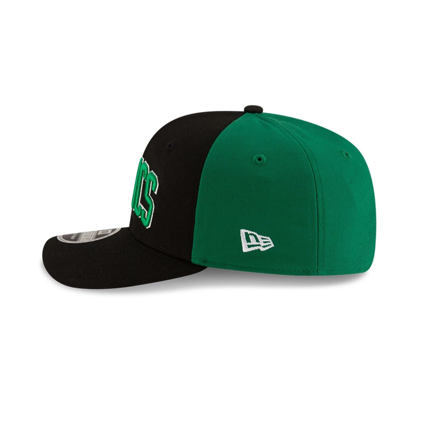 Bone New Era  9SEVENTY Strtch Snap  Boston Celtics NBA Preto Preto/Verde 6