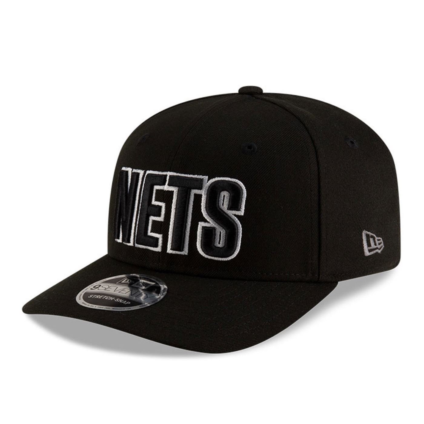 Bone New Era  9SEVENTY Strtch Snap  Brooklyn Nets NBA Preto
