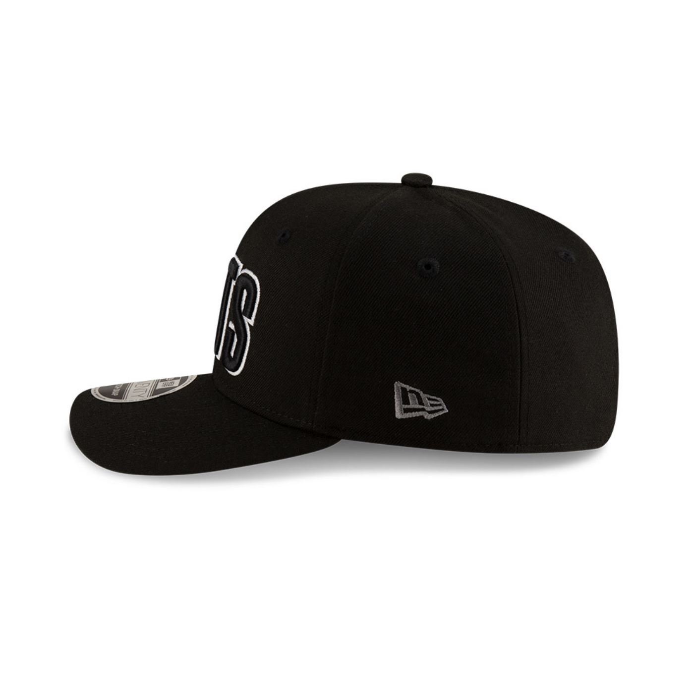 Bone New Era  9SEVENTY Strtch Snap  Brooklyn Nets NBA Preto Preto 6