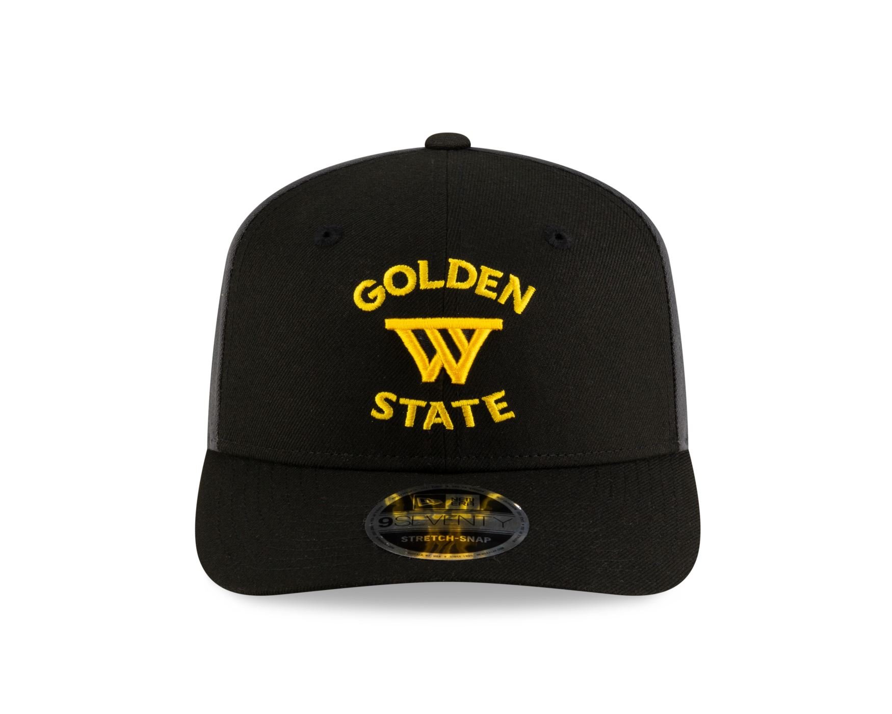 Bone New Era  9SEVENTY Strtch Snap  Golden State Warriors NBA Preto Preto/Cinza 2