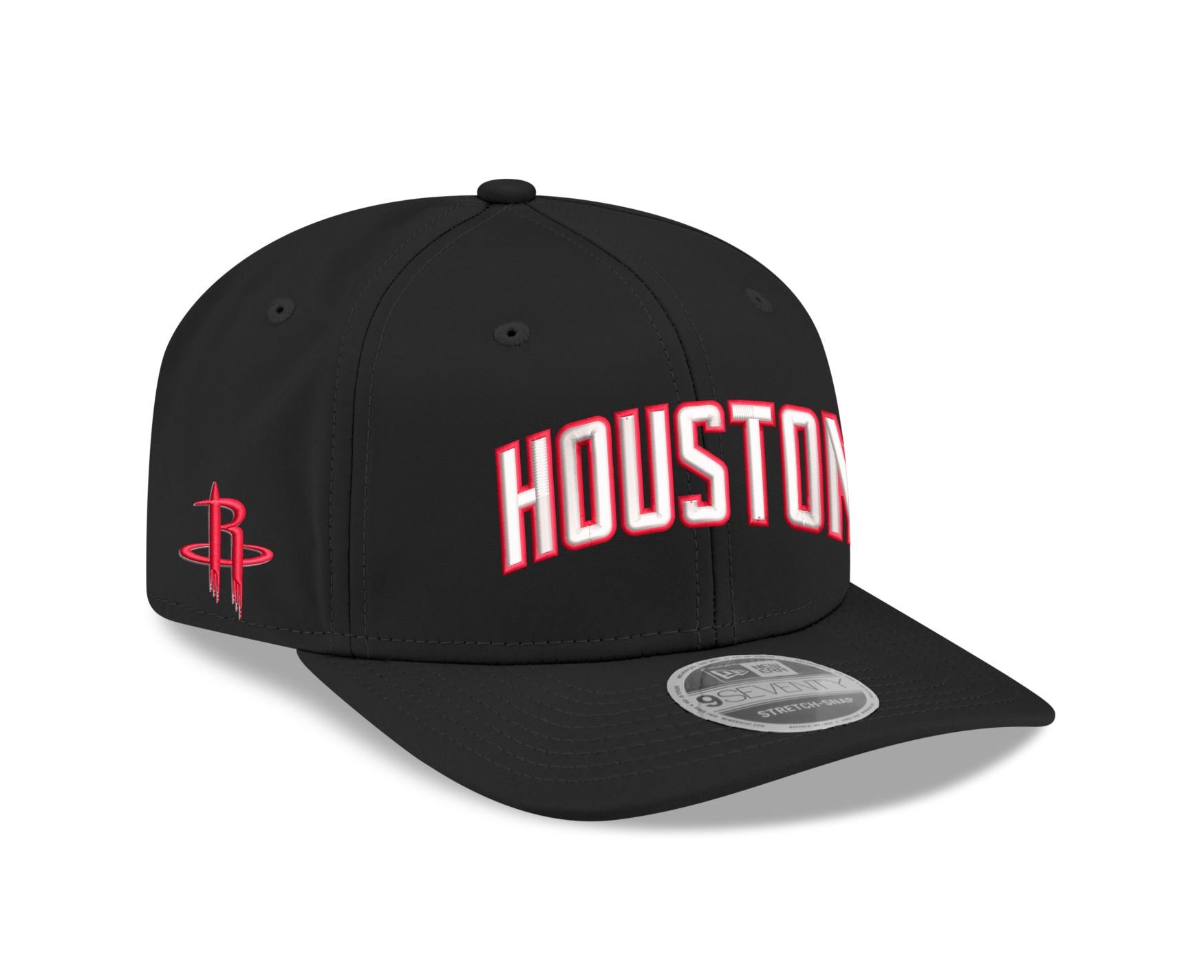 Bone New Era  9SEVENTY Strtch Snap  Houston Rockets NBA Preto Preto 3