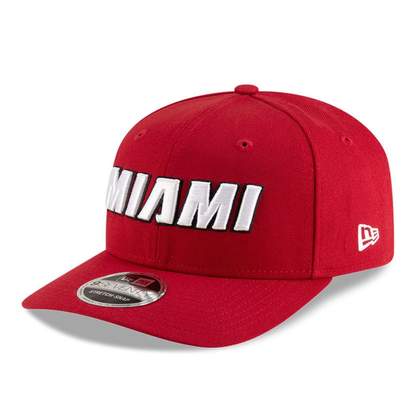Bone New Era  9SEVENTY Strtch Snap  Miami Heat NBA Vermelho