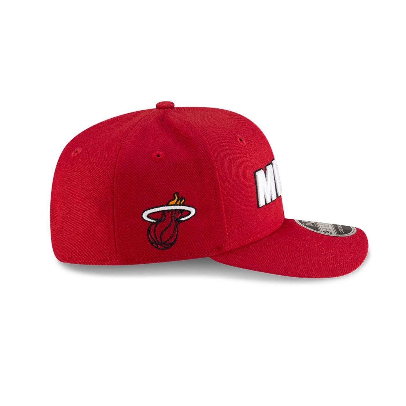 Bone New Era  9SEVENTY Strtch Snap  Miami Heat NBA Vermelho Vermelho 4
