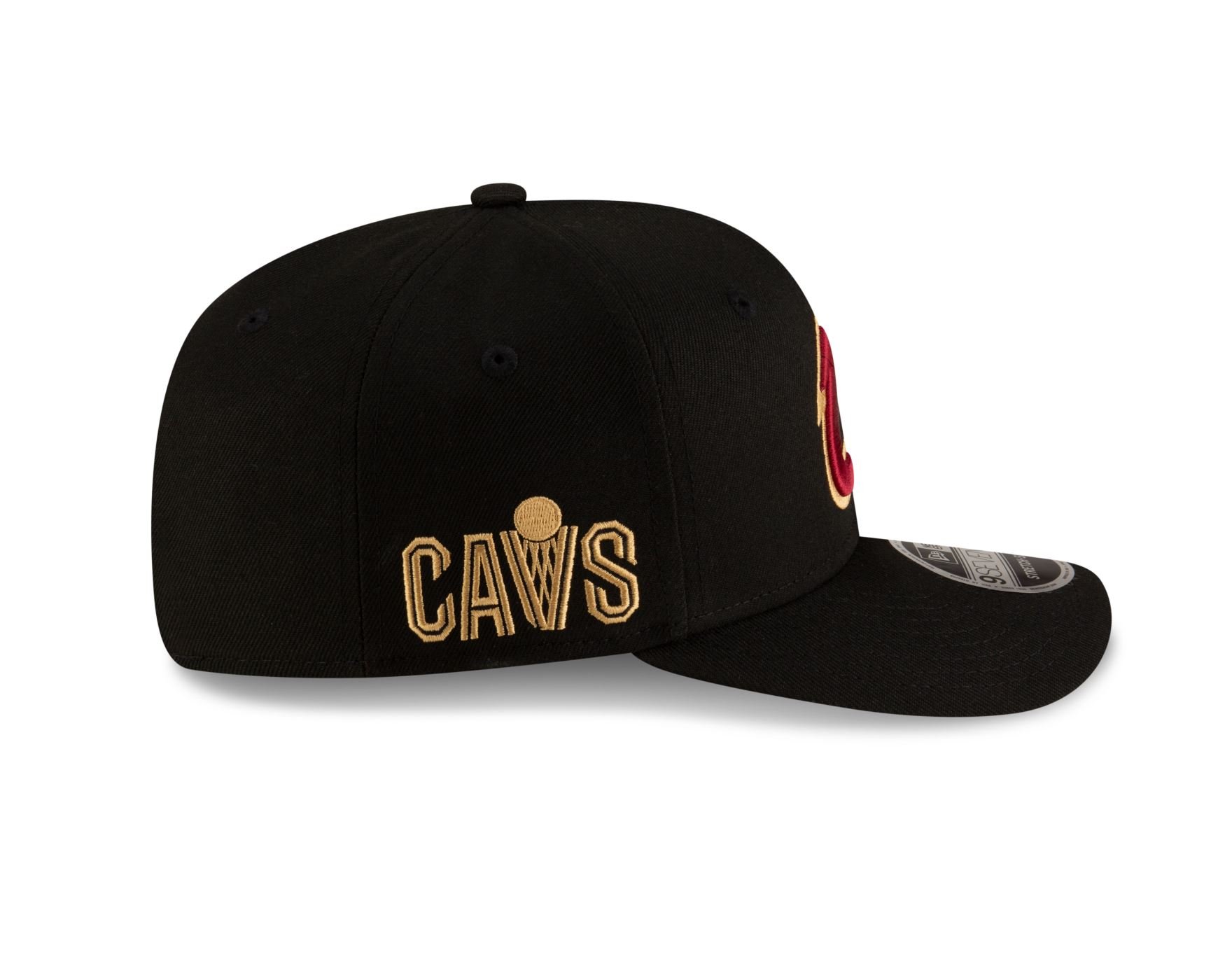 Bone New Era  9SEVENTY Strtch Snap  Cleveland Cavaliers NBA Preto Preto 2