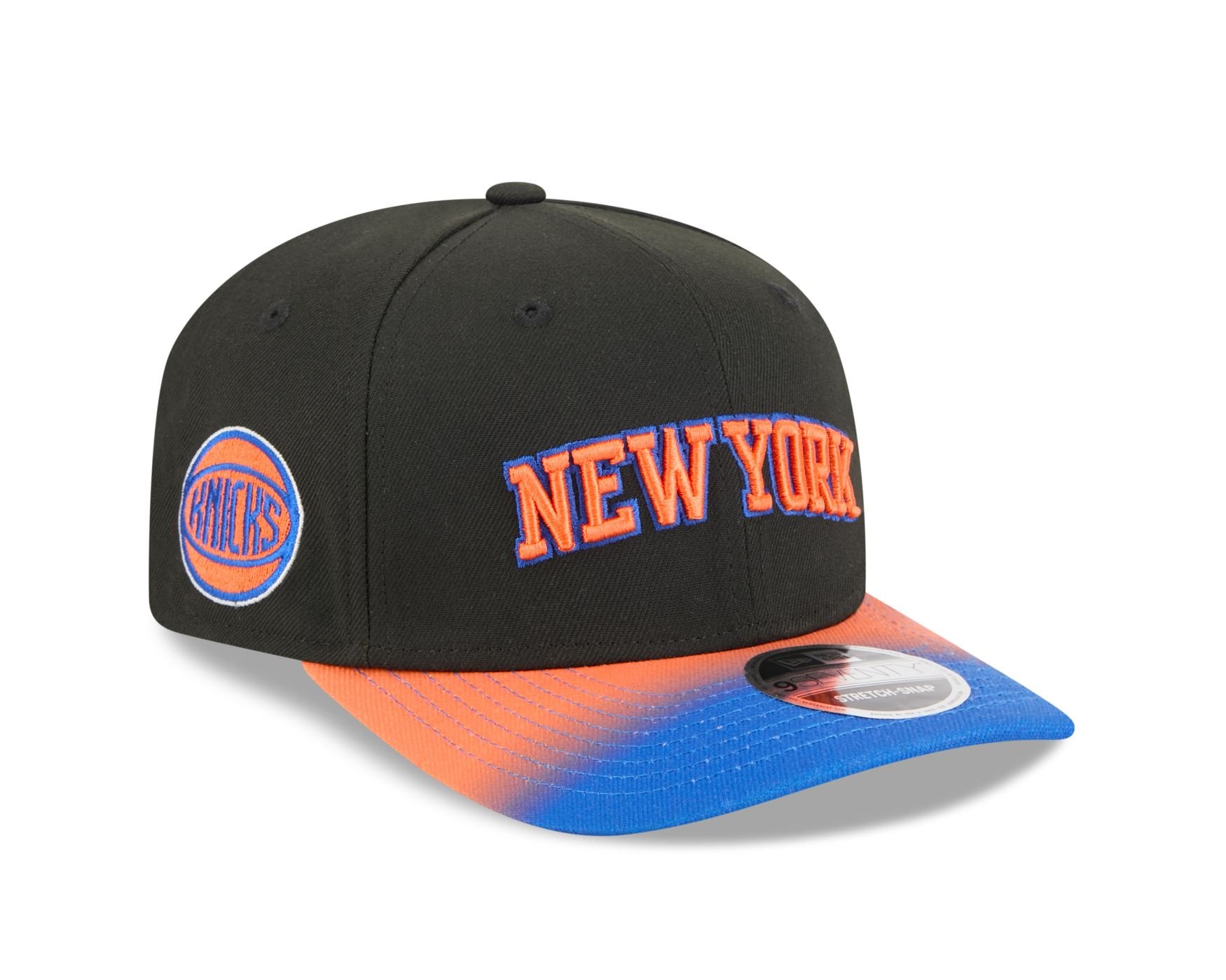 Bone New Era  9SEVENTY Strtch Snap  New York Knicks NBA Azul Preto 3