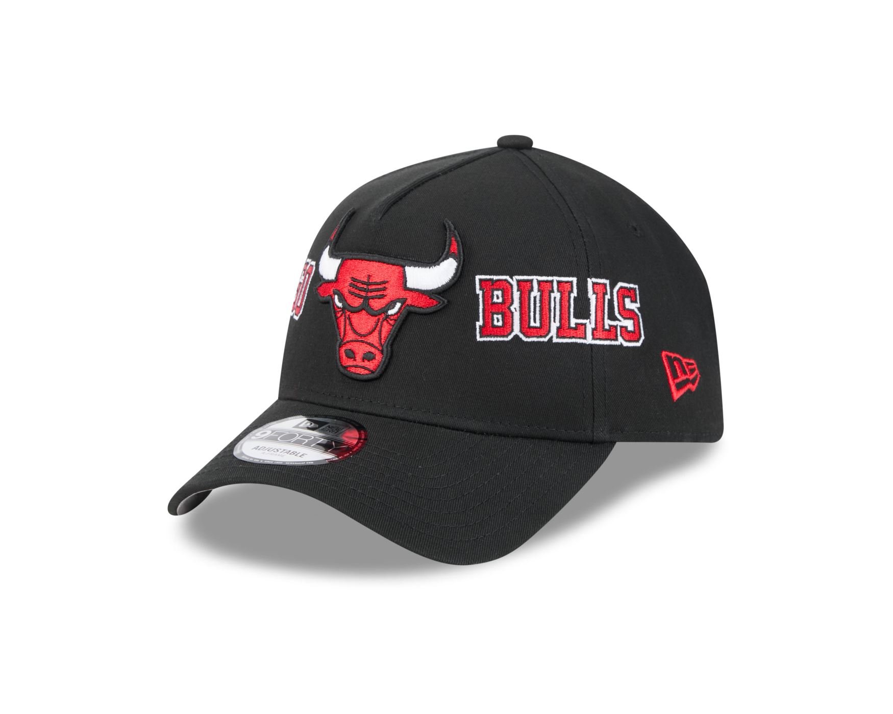 Bone New Era 9FORTY A-FRAME SNAPBACK Chicago Bulls NBA Preto