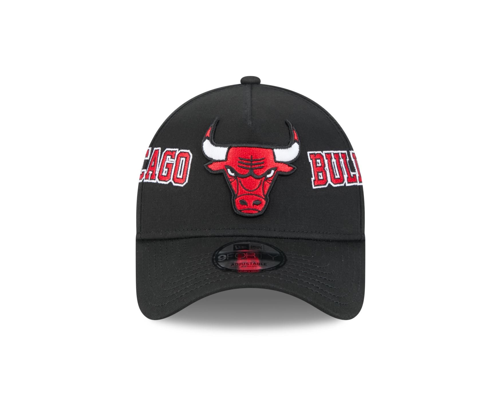 Bone New Era 9FORTY A-FRAME SNAPBACK Chicago Bulls NBA Preto Preto 2