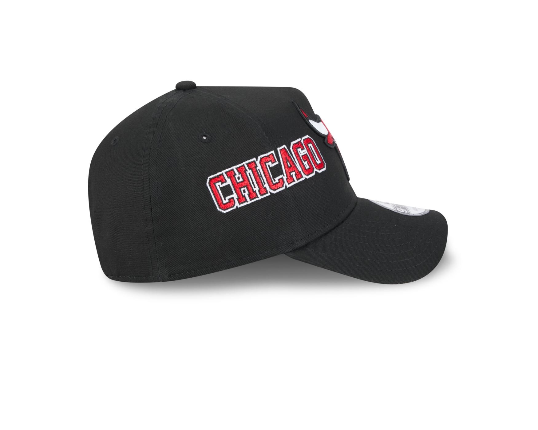 Bone New Era 9FORTY A-FRAME SNAPBACK Chicago Bulls NBA Preto Preto 4