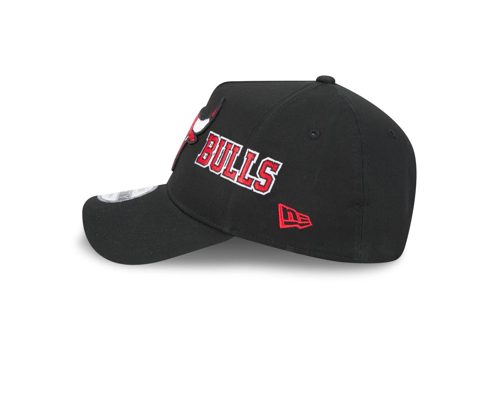 Bone New Era 9FORTY A-FRAME SNAPBACK Chicago Bulls NBA Preto Preto 6