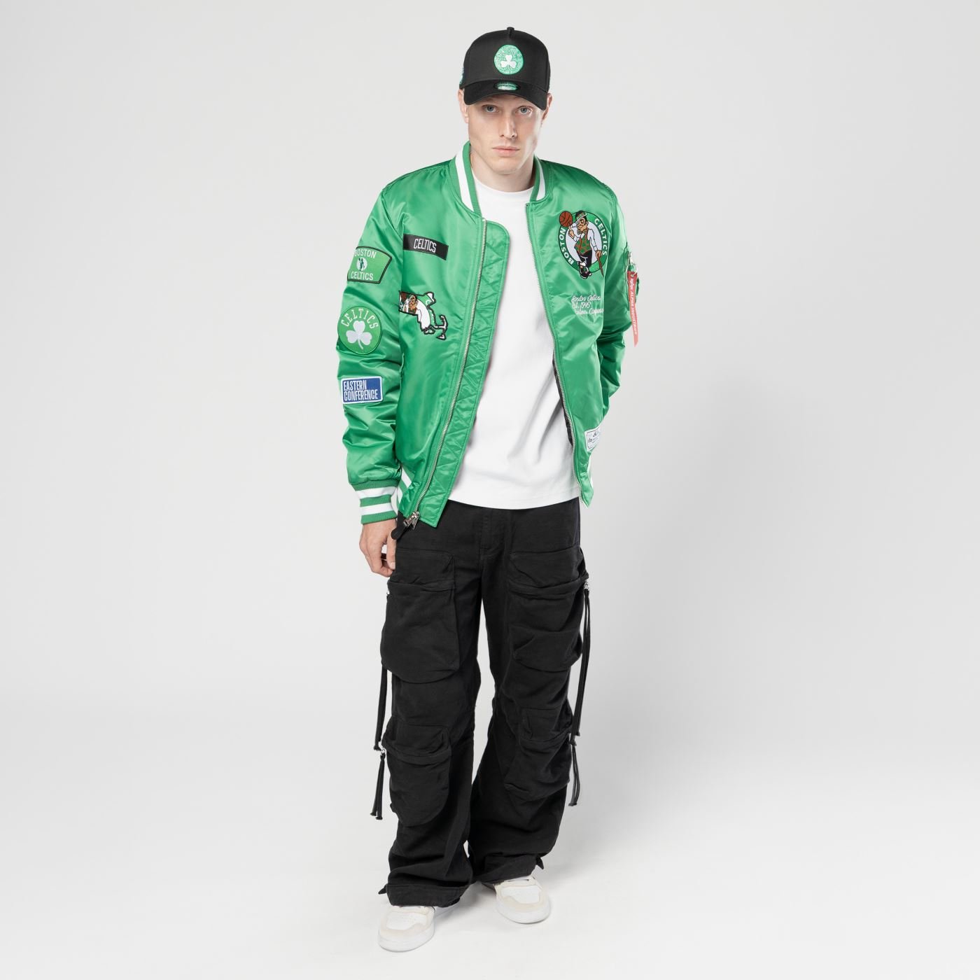 Jaqueta New Era Bomber Boston Celtics NBA Verde Verde 5