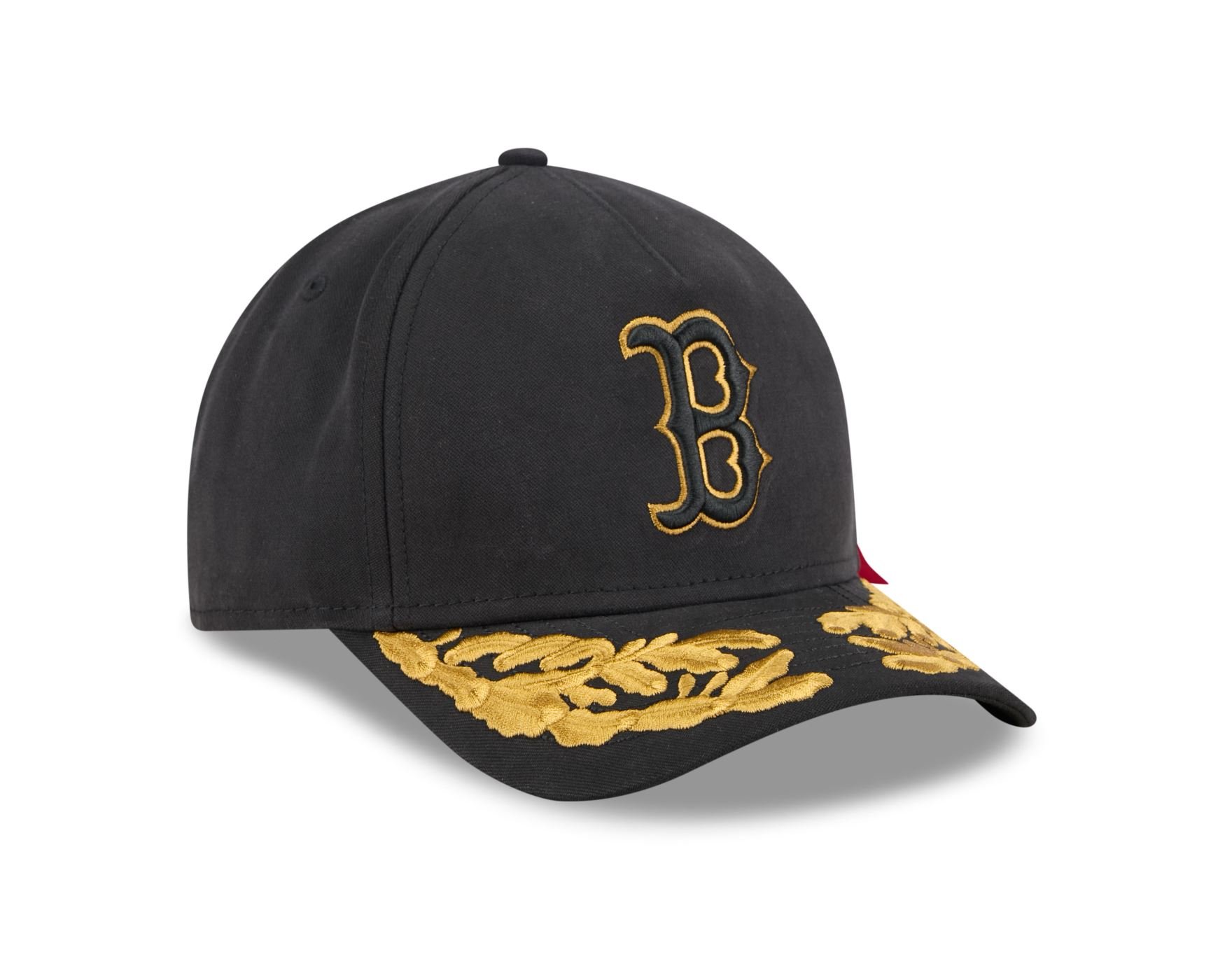 Bone New Era 9FORTY M-CROWN Boston Red Sox Alpha Collection  Preto Preto 2