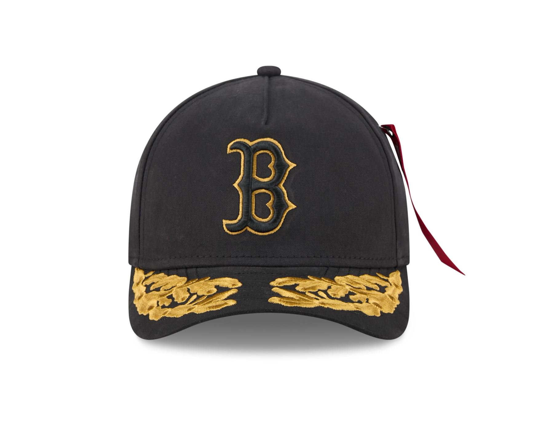 Bone New Era 9FORTY M-CROWN Boston Red Sox Alpha Collection  Preto Preto 3