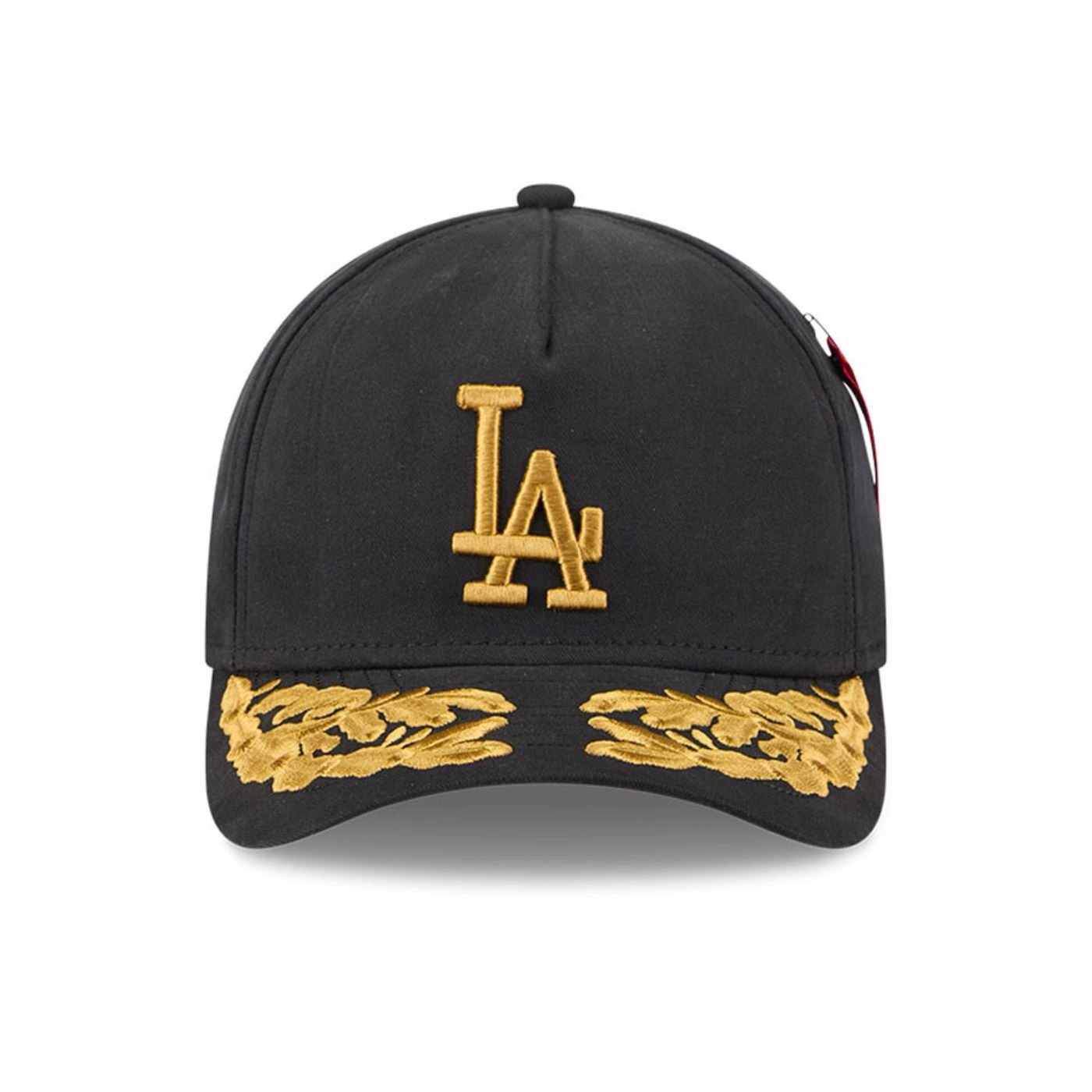 Bone New Era 9FORTY M-CROWN Los Angeles Dodgers Alpha Collection  Preto Preto 3