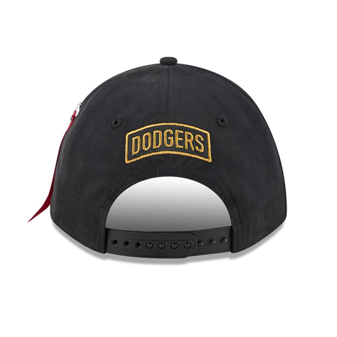 Bone New Era 9FORTY M-CROWN Los Angeles Dodgers Alpha Collection  Preto Preto 5