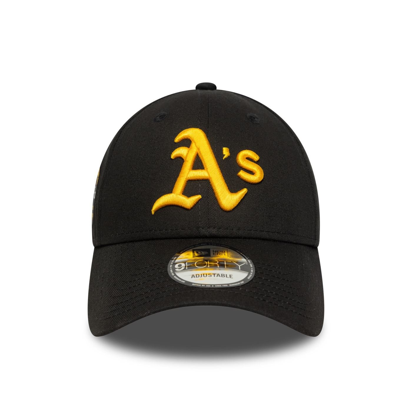 Bone New Era 9FORTY Oakland Athletics MLB Preto Preto 2