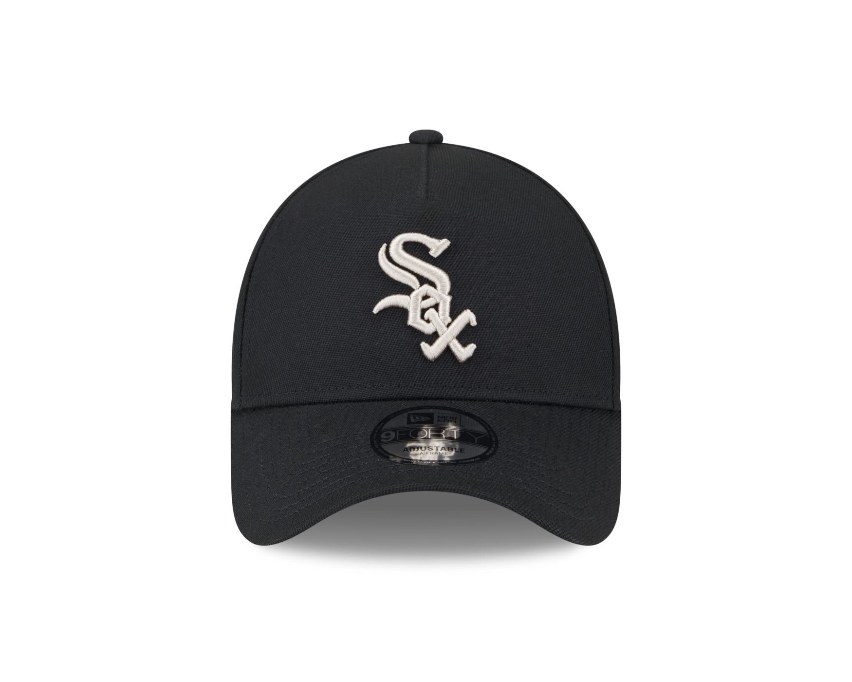 Bone New Era 9FORTY A-FRAME SNAPBACK Chicago White Sox MLB Preto Preto 2