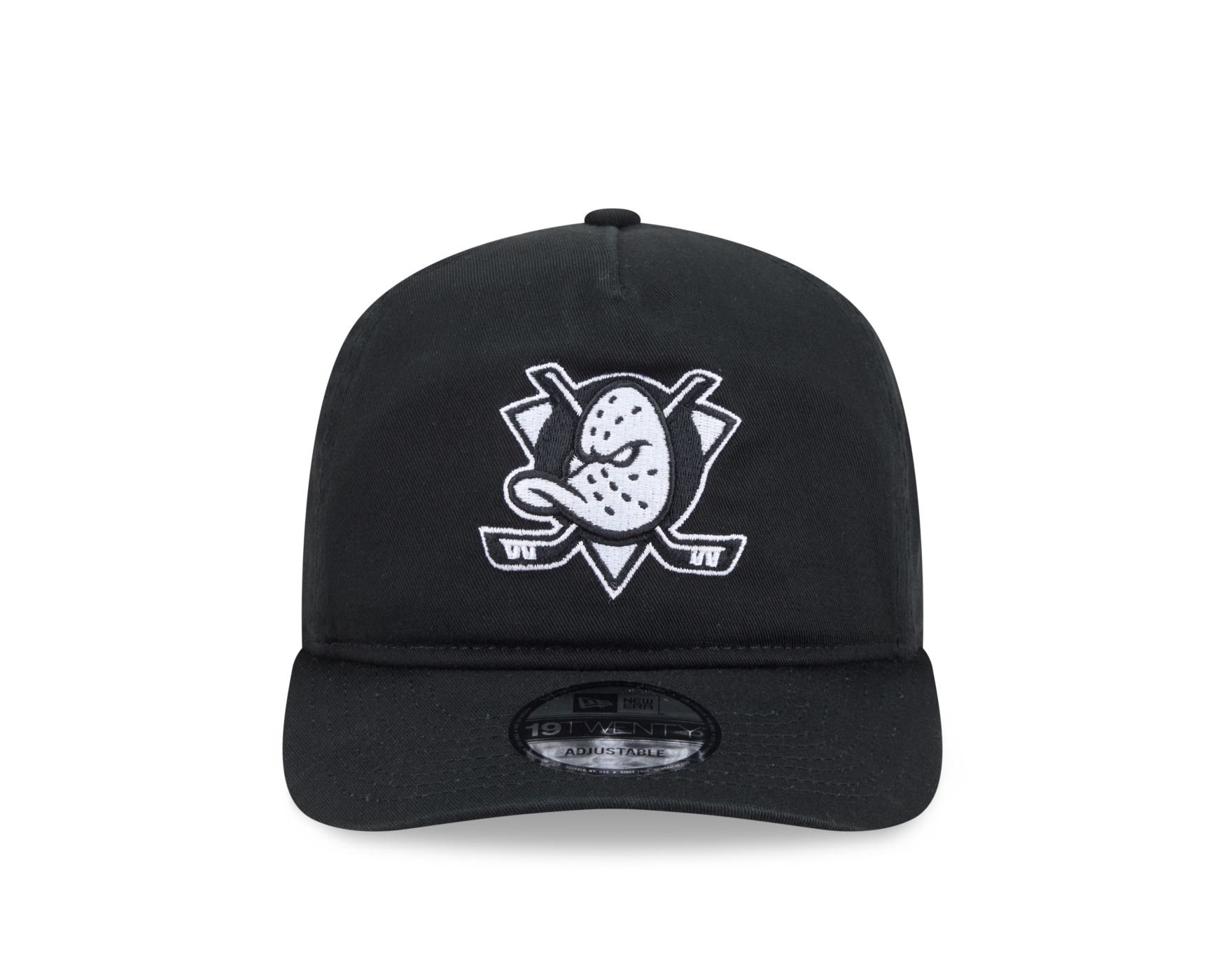 Bone New Era 19TWENTY Anaheim Ducks NHL Preto Preto 2